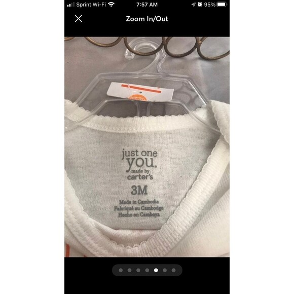 NEW Carter's 0-3 month Fall/Thanksgiving set costume - Picture 5 of 7